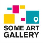 Social Media Art Gallery Logo in white