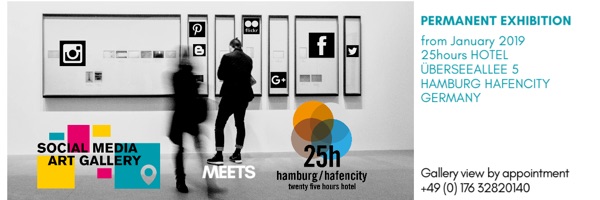 Cooperation Social Media Art Gallery and 25hours hotel exhibition