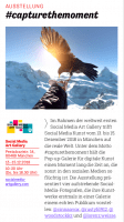 Anzeigentext für die Ausstellung in München der Social Media Art Gallery