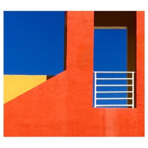 Orange blue yellow photograph by Rusty Wiles